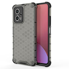 Carcasa Bumper Funda Silicona Transparente 360 Grados AM2 para Xiaomi Redmi K50i 5G Negro