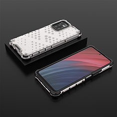 Carcasa Bumper Funda Silicona Transparente 360 Grados AM2 para Xiaomi Redmi Note 10 Pro 5G Blanco