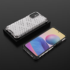 Carcasa Bumper Funda Silicona Transparente 360 Grados AM2 para Xiaomi Redmi Note 11 SE 5G Blanco