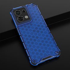 Carcasa Bumper Funda Silicona Transparente 360 Grados AM2 para Xiaomi Redmi Note 13 Pro 5G Azul