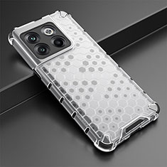 Carcasa Bumper Funda Silicona Transparente 360 Grados AM3 para OnePlus 10T 5G Blanco