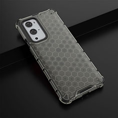 Carcasa Bumper Funda Silicona Transparente 360 Grados AM3 para OnePlus 9 Pro 5G Negro