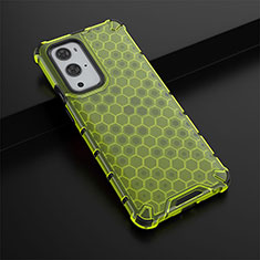 Carcasa Bumper Funda Silicona Transparente 360 Grados AM3 para OnePlus 9 Pro 5G Verde