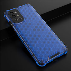 Carcasa Bumper Funda Silicona Transparente 360 Grados AM3 para OnePlus 9R 5G Azul