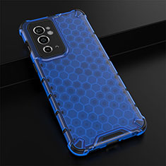 Carcasa Bumper Funda Silicona Transparente 360 Grados AM3 para OnePlus 9RT 5G Azul