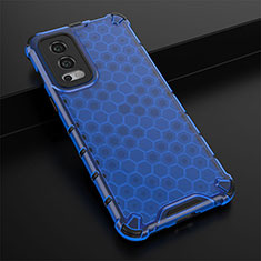 Carcasa Bumper Funda Silicona Transparente 360 Grados AM3 para OnePlus Nord 2 5G Azul