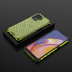 Carcasa Bumper Funda Silicona Transparente 360 Grados AM3 para Oppo F19 Pro Verde