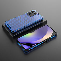 Carcasa Bumper Funda Silicona Transparente 360 Grados AM3 para Realme 10 Pro 5G Azul