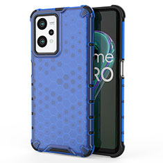 Carcasa Bumper Funda Silicona Transparente 360 Grados AM3 para Realme 9 Pro 5G Azul