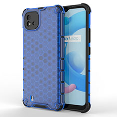 Carcasa Bumper Funda Silicona Transparente 360 Grados AM3 para Realme C11 (2021) Azul