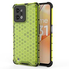 Carcasa Bumper Funda Silicona Transparente 360 Grados AM3 para Realme C31 Verde