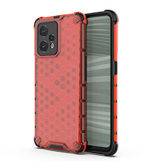 Carcasa Bumper Funda Silicona Transparente 360 Grados AM3 para Realme Narzo 50 Pro 5G Rojo