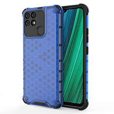 Carcasa Bumper Funda Silicona Transparente 360 Grados AM3 para Realme Narzo 50A Azul