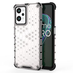 Carcasa Bumper Funda Silicona Transparente 360 Grados AM3 para Realme V25 5G Blanco