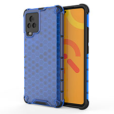 Carcasa Bumper Funda Silicona Transparente 360 Grados AM3 para Vivo iQOO 7 Legend 5G Azul