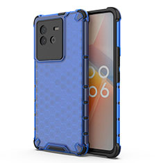 Carcasa Bumper Funda Silicona Transparente 360 Grados AM3 para Vivo iQOO Neo6 5G Azul