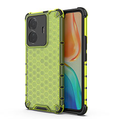 Carcasa Bumper Funda Silicona Transparente 360 Grados AM3 para Vivo iQOO Z6 Pro 5G Verde