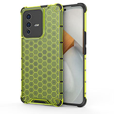 Carcasa Bumper Funda Silicona Transparente 360 Grados AM3 para Vivo V23 Pro 5G Verde