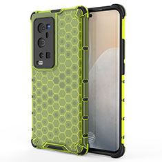 Carcasa Bumper Funda Silicona Transparente 360 Grados AM3 para Vivo X60 Pro+ Plus 5G Verde