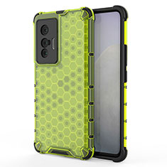 Carcasa Bumper Funda Silicona Transparente 360 Grados AM3 para Vivo X70 5G Verde