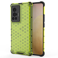 Carcasa Bumper Funda Silicona Transparente 360 Grados AM3 para Vivo X70 Pro 5G Verde