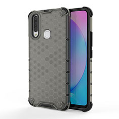 Carcasa Bumper Funda Silicona Transparente 360 Grados AM3 para Vivo Y15 Negro