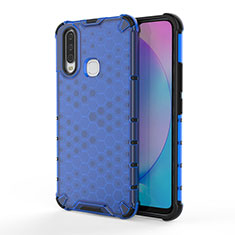 Carcasa Bumper Funda Silicona Transparente 360 Grados AM3 para Vivo Y3 Azul