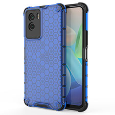 Carcasa Bumper Funda Silicona Transparente 360 Grados AM3 para Vivo Y55s (2021) Azul