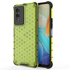 Carcasa Bumper Funda Silicona Transparente 360 Grados AM3 para Vivo Y74s 5G Verde