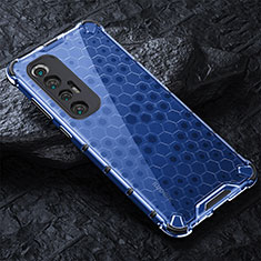 Carcasa Bumper Funda Silicona Transparente 360 Grados AM3 para Xiaomi Mi 10S 5G Azul