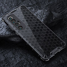 Carcasa Bumper Funda Silicona Transparente 360 Grados AM3 para Xiaomi Mi 10S 5G Negro