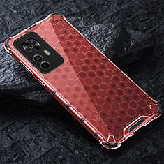 Carcasa Bumper Funda Silicona Transparente 360 Grados AM3 para Xiaomi Mi 12T Pro 5G Rojo