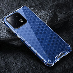 Carcasa Bumper Funda Silicona Transparente 360 Grados AM3 para Xiaomi Mi 13 5G Azul