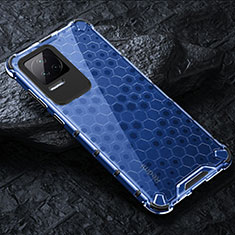 Carcasa Bumper Funda Silicona Transparente 360 Grados AM3 para Xiaomi Poco F4 5G Azul