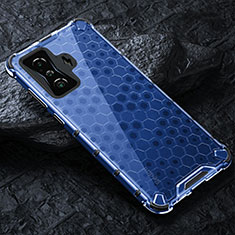 Carcasa Bumper Funda Silicona Transparente 360 Grados AM3 para Xiaomi Redmi K50 Gaming 5G Azul