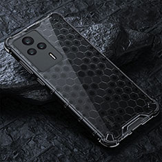 Carcasa Bumper Funda Silicona Transparente 360 Grados AM3 para Xiaomi Redmi K60E 5G Negro