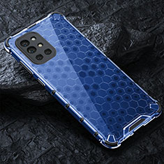 Carcasa Bumper Funda Silicona Transparente 360 Grados AM4 para OnePlus 9R 5G Azul