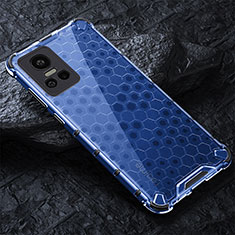 Carcasa Bumper Funda Silicona Transparente 360 Grados AM4 para Realme GT Neo3 5G Azul