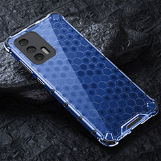 Carcasa Bumper Funda Silicona Transparente 360 Grados AM4 para Realme X7 Max 5G Azul