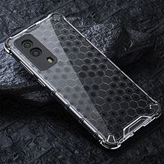 Carcasa Bumper Funda Silicona Transparente 360 Grados AM4 para Vivo iQOO Z5x 5G Gris