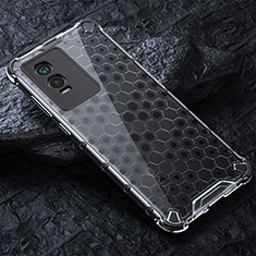 Carcasa Bumper Funda Silicona Transparente 360 Grados AM4 para Vivo Y74s 5G Gris