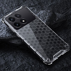 Carcasa Bumper Funda Silicona Transparente 360 Grados AM4 para Xiaomi Redmi K70 5G Gris