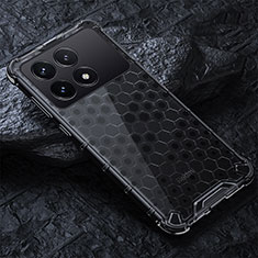 Carcasa Bumper Funda Silicona Transparente 360 Grados AM4 para Xiaomi Redmi K70 Pro 5G Negro