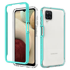 Carcasa Bumper Funda Silicona Transparente 360 Grados JX1 para Samsung Galaxy A12 5G Verde