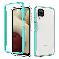 Carcasa Bumper Funda Silicona Transparente 360 Grados JX1 para Samsung Galaxy A12 Verde