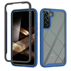 Carcasa Bumper Funda Silicona Transparente 360 Grados M02 para Samsung Galaxy S25 Plus 5G Azul