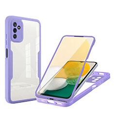 Carcasa Bumper Funda Silicona Transparente 360 Grados MJ1 para Samsung Galaxy A13 5G Morado