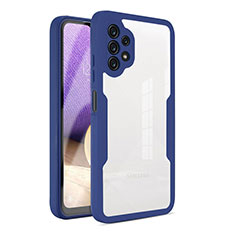 Carcasa Bumper Funda Silicona Transparente 360 Grados MJ1 para Samsung Galaxy A32 5G Azul