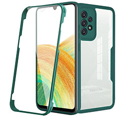 Carcasa Bumper Funda Silicona Transparente 360 Grados MJ1 para Samsung Galaxy A33 5G Verde