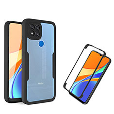 Carcasa Bumper Funda Silicona Transparente 360 Grados MJ1 para Xiaomi POCO C31 Negro